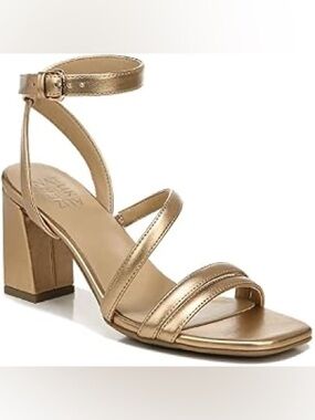 Naturalizer Rizzo gold heels